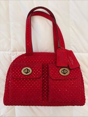 Coach Twin Turnlock Bag 20 With Crystal - limited edition